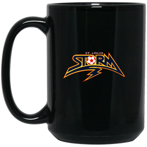 St. Louis Storm Mug 15oz Black Glossy Ceramic MISL Soccer St. Louis Storm Mug 15oz Black Glossy Ceramic MISL Soccer