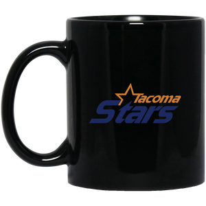Tacoma Stars Mug 11oz Black Glossy Ceramic MISL Soccer Tacoma Stars Mug 11oz Black Glossy Ceramic MISL Soccer