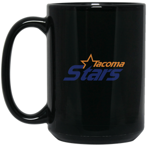 Tacoma Stars Mug 15oz Black Glossy Ceramic MISL Soccer Tacoma Stars Mug 15oz Black Glossy Ceramic MISL Soccer