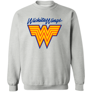Wichita Wings Sweatshirt Crewneck Pullover MISL Soccer color Sport Grey Wichita Wings Sweatshirt Crewneck Pullover MISL Soccer color Sport Grey