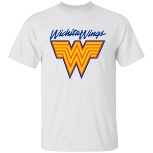 Wichita Wings MISL T-shirt Major Indoor Soccer League Team Tee color White Wichita Wings MISL T-shirt Major Indoor Soccer League Team Tee color White