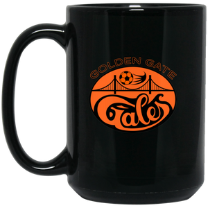 Golden Gate Gales Mug 15oz Black Glossy Ceramic ASL Soccer Golden Gate Gales Mug 15oz Black Glossy Ceramic ASL Soccer