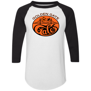 Golden Gate Gales Raglan Shirt Colorblock ASL Soccer color White/Black Golden Gate Gales Raglan Shirt Colorblock ASL Soccer color White/Black