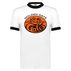 Golden Gate Gales Ringer T-shirt ASL Soccer color White/Black Golden Gate Gales Ringer T-shirt ASL Soccer color White/Black