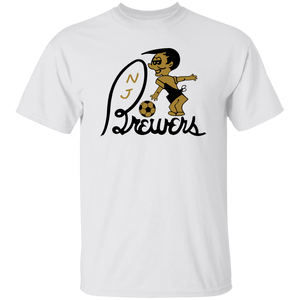 New Jersey Brewers T-shirt ASL Soccer team color white New Jersey Brewers T-shirt ASL Soccer team color white