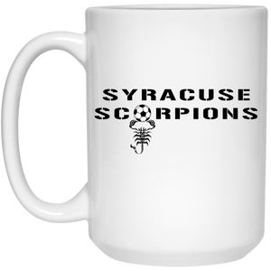 Syracuse Scorpions Mug 15oz White Glossy Ceramic ASL Soccer Syracuse Scorpions Mug 15oz White Glossy Ceramic ASL Soccer