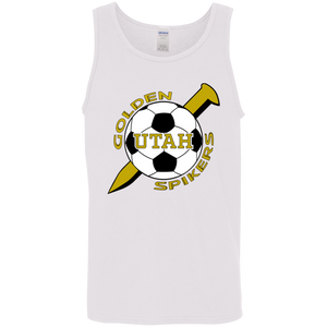 Utah Golden Spikers Tank Top T-shirt ASL American Soccer League Team color White Utah Golden Spikers Tank Top T-shirt ASL American Soccer League Team color White