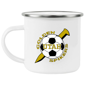 Utah Golden Spikers Camping Mug 12oz Enamel ASL Soccer Utah Golden Spikers Camping Mug 12oz Enamel ASL Soccer