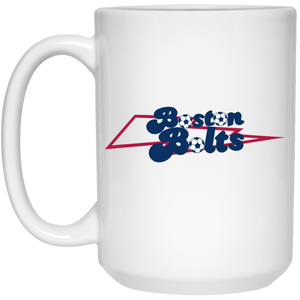 Boston Bolts Mug 15oz White Glossy Ceramic ASL Soccer Boston Bolts Mug 15oz White Glossy Ceramic ASL Soccer