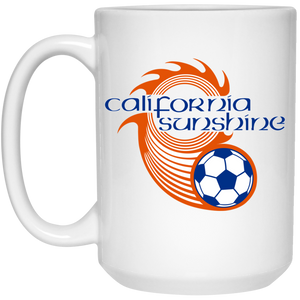 California Sunshine Mug 15oz White Glossy Ceramic ASL Soccer California Sunshine Mug 15oz White Glossy Ceramic ASL Soccer