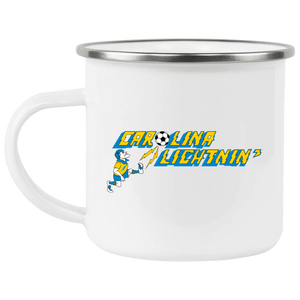 Carolina Lightnin' Camping Mug 12oz Enamel ASL Soccer Carolina Lightnin' Camping Mug 12oz Enamel ASL Soccer