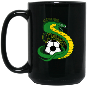 Cleveland Cobras Mug 15 oz. Black Glossy Ceramic ASL Soccer Cleveland Cobras Mug 15 oz. Black Glossy Ceramic ASL Soccer