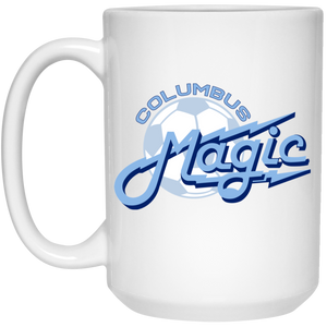 Columbus Magic Mug 15oz White Glossy Ceramic ASL Soccer color White Columbus Magic Mug 15oz White Glossy Ceramic ASL Soccer color White