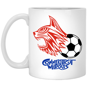 Connecticut Wildcats Mug 11oz White Glossy Ceramic ASL Soccer Connecticut Wildcats Mug 11oz White Glossy Ceramic ASL Soccer