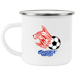Connecticut Wildcats Camping Mug 12oz Enamel ASL Soccer Connecticut Wildcats Camping Mug 12oz Enamel ASL Soccer
