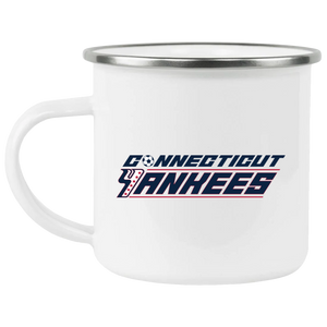 Connecticut Yankees Camping Mug 12oz Enamel ASL Soccer Connecticut Yankees Camping Mug 12oz Enamel ASL Soccer