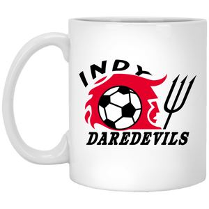 Indianapolis Daredevils Mug 11oz Glossy Ceramic ASL Soccer color White Indianapolis Daredevils Mug 11oz Glossy Ceramic ASL Soccer color White