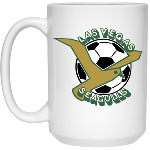 Las Vegas Seagulls Mug 15oz White Glossy Ceramic ASL Soccer color White Las Vegas Seagulls Mug 15oz White Glossy Ceramic ASL Soccer color White