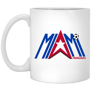 Miami Americans Mug 11oz White Glossy Ceramic ASL Soccer Miami Americans Mug 11oz White Glossy Ceramic ASL Soccer