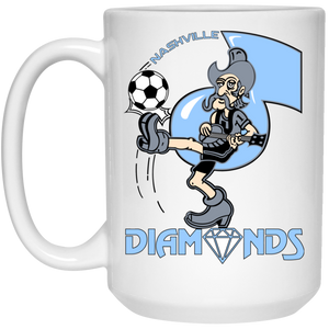 Nashville Diamonds Mug 15 oz. Glossy Ceramic ASL Soccer Nashville Diamonds Mug 15 oz. Glossy Ceramic ASL Soccer