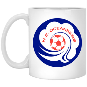 New England Oceaneers Mug 11 oz. White Glossy Ceramic ASL Soccer New England Oceaneers Mug 11 oz. White Glossy Ceramic ASL Soccer