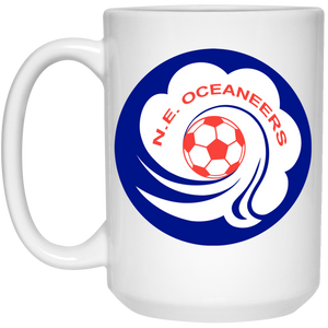 New England Oceaneers Mug 15 oz. White Glossy Ceramic ASL Soccer New England Oceaneers Mug 15 oz. White Glossy Ceramic ASL Soccer