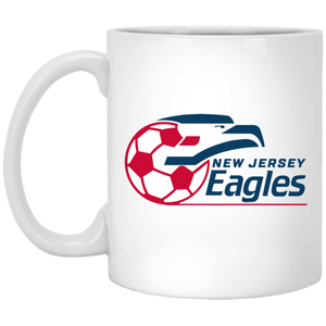 New Jersey Eagles Mug 11 oz. White Glossy Ceramic ASL Soccer New Jersey Eagles Mug 11 oz. White Glossy Ceramic ASL Soccer