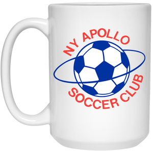 New York Apollo Mug 15 oz. White Glossy Ceramic ASL Soccer New York Apollo Mug 15 oz. White Glossy Ceramic ASL Soccer