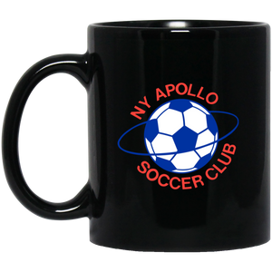 New York Apollo Mug 11 oz. Black Glossy Ceramic ASL Soccer New York Apollo Mug 11 oz. Black Glossy Ceramic ASL Soccer