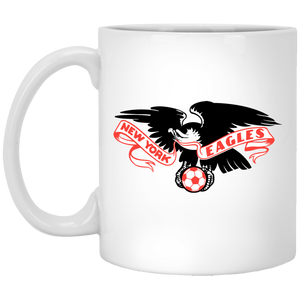 New York Eagles Mug 11 oz. White Glossy Ceramic ASL Soccer New York Eagles Mug 11 oz. White Glossy Ceramic ASL Soccer