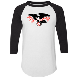 New York Eagles Raglan Shirt Colorblock ASL Soccer color White/Black New York Eagles Raglan Shirt Colorblock ASL Soccer color White/Black