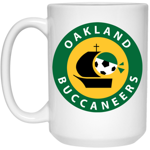 Oakland Buccaneers Mug 15 oz. White Glossy Ceramic ASL Soccer Oakland Buccaneers Mug 15 oz. White Glossy Ceramic ASL Soccer