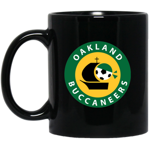 Oakland Buccaneers Mug 11 oz. Black Glossy Ceramic ASL Soccer Oakland Buccaneers Mug 11 oz. Black Glossy Ceramic ASL Soccer
