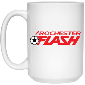 Rochester Flash Mug 15 oz. Glossy Ceramic ASL Soccer color White Rochester Flash Mug 15 oz. Glossy Ceramic ASL Soccer color White