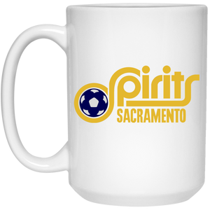Sacramento Spirits Mug 15 oz. White Glossy Ceramic ASL Soccer Sacramento Spirits Mug 15 oz. White Glossy Ceramic ASL Soccer