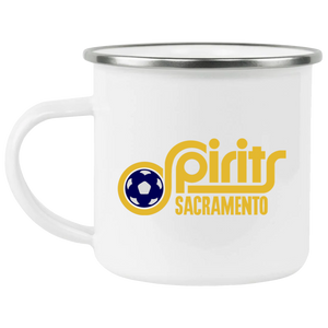 Sacramento Spirits Camping Mug 12 oz. Enamel ASL Soccer Sacramento Spirits Camping Mug 12 oz. Enamel ASL Soccer