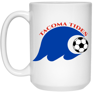 Tacoma Tides Mug 15 oz. White Glossy Ceramic ASL Soccer Tacoma Tides Mug 15 oz. White Glossy Ceramic ASL Soccer