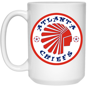 Atlanta Chiefs Mug 15 oz. White Glossy Ceramic NASL Soccer Atlanta Chiefs Mug 15 oz. White Glossy Ceramic NASL Soccer
