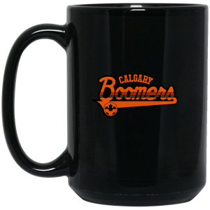Calgary Boomers Mug 15 oz. Black Glossy Ceramic | NASL Soccer Calgary Boomers Mug 15 oz. Black Glossy Ceramic | NASL Soccer