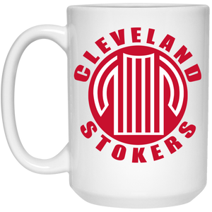 Cleveland Stokers Mug 15 oz. White Glossy Ceramic NASL Soccer Cleveland Stokers Mug 15 oz. White Glossy Ceramic NASL Soccer