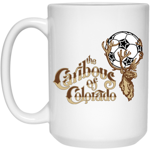 Colorado Caribous Mug 15 oz. White Glossy Ceramic NASL Soccer Colorado Caribous Mug 15 oz. White Glossy Ceramic NASL Soccer