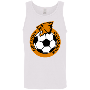 Detroit Cougars Tank Top Classic NASL Soccer color White Detroit Cougars Tank Top Classic NASL Soccer color White