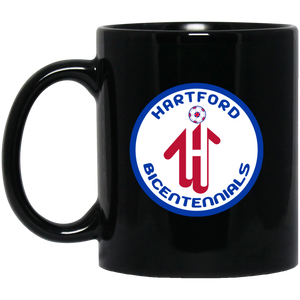 Hartford Bicentennials Mug 11 oz. Black Glossy Ceramic NASL Soccer Hartford Bicentennials Mug 11 oz. Black Glossy Ceramic NASL Soccer