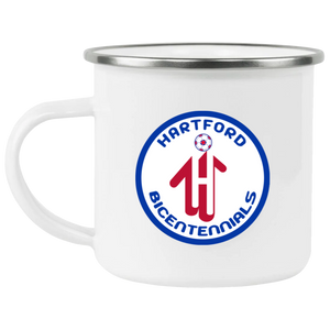 Hartford Bicentennials Camping Mug 12 oz. Enamel NASL Soccer color White Hartford Bicentennials Camping Mug 12 oz. Enamel NASL Soccer color White