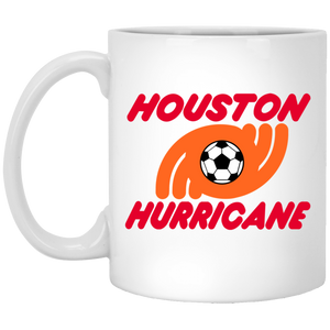 Houston Hurricane Mug 11 oz. Glossy Ceramic NASL Soccer color White Houston Hurricane Mug 11 oz. Glossy Ceramic NASL Soccer color White
