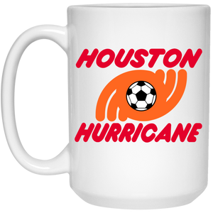 Houston Hurricane Mug 15 oz. White Glossy Ceramic NASL Soccer Houston Hurricane Mug 15 oz. White Glossy Ceramic NASL Soccer