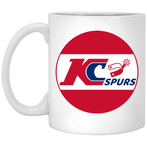 Kansas City Spurs Mug 11 oz. Glossy Ceramic NASL Soccer color White Kansas City Spurs Mug 11 oz. Glossy Ceramic NASL Soccer color White
