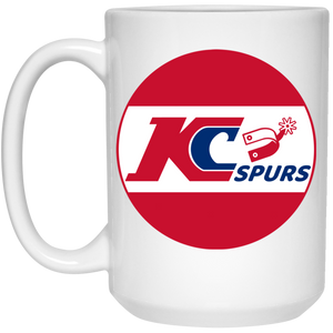 Kansas City Spurs Mug 15 oz. White Glossy Ceramic NASL Soccer Kansas City Spurs Mug 15 oz. White Glossy Ceramic NASL Soccer