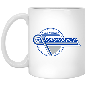 Las Vegas Quicksilvers Mug 11 oz. Glossy Ceramic NASL Soccer color White Las Vegas Quicksilvers Mug 11 oz. Glossy Ceramic NASL Soccer color White