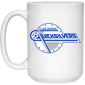 Las Vegas Quicksilvers Mug 15 oz. White Glossy Ceramic NASL Soccer Las Vegas Quicksilvers Mug 15 oz. White Glossy Ceramic NASL Soccer